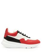 Matchesfashion.com Alexander Mcqueen - Raised Sole Low Top Leather Trainers - Mens - White Multi