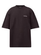 Matchesfashion.com Balenciaga - Dfil-print Cotton-jersey T-shirt - Mens - Black