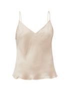 Matchesfashion.com Mes Demoiselles - Lan V-neck Satin Camisole - Womens - Light Pink