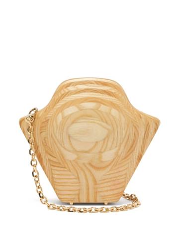 Matchesfashion.com Sabry Marouf - The Tutankhamun Wood Cross-body Bag - Womens - Beige Multi