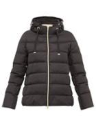 Matchesfashion.com Herno - Zip Through Quilted Down Hooded Jacket - Womens - Black