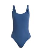 Matchesfashion.com Solid & Striped - The Lucy Buckle Strap Swimsuit - Womens - Blue