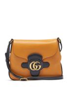 Matchesfashion.com Gucci - Gg Medium Leather Shoulder Bag - Womens - Yellow Multi