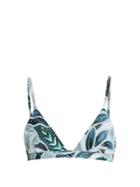 Mara Hoffman Sea Tree-print Triangle Bikini Top