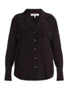 Matchesfashion.com Frame - Chest Pocket Silk Shirt - Womens - Black