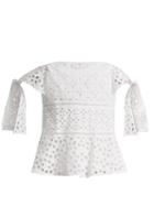 Rebecca Taylor Amora Broderie-anglaise Cotton Top