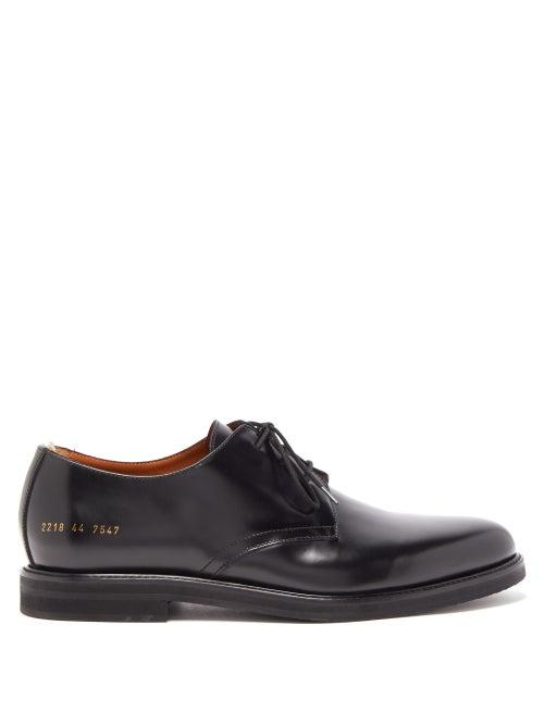 Matchesfashion.com Common Projects - Standard Leather Derby Shoes - Mens - Black