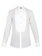 Matchesfashion.com Dolce & Gabbana - Crystal Button Bib Front Cotton Shirt - Mens - White