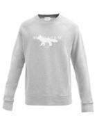 Maison Kitsun - Fox Stamp Cotton-jersey Sweatshirt - Mens - Grey
