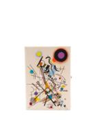 Matchesfashion.com Olympia Le-tan - Kandinsky Composition Viii Appliqu Canvas Clutch - Womens - Ivory Multi