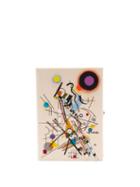 Matchesfashion.com Olympia Le-tan - Kandinsky Composition Viii Appliqu Canvas Clutch - Womens - Ivory Multi