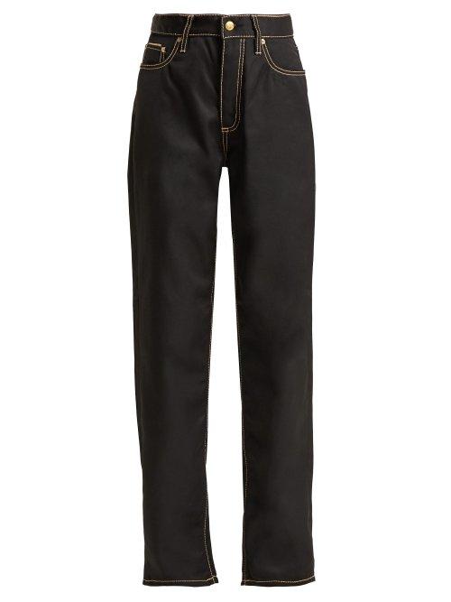 Matchesfashion.com Eytys - Cali High Waisted Twill Jeans - Womens - Black