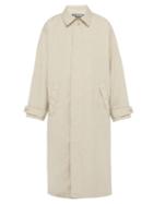 Matchesfashion.com Jacquemus - Le Grand Manteau Linen Blend Trench Coat - Mens - Beige