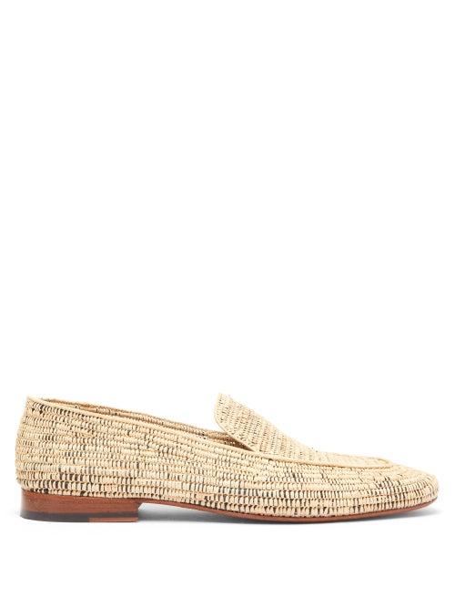 Matchesfashion.com Casablanca 1942 - Cesare Raffia Loafers - Mens - Beige Multi