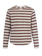 Matchesfashion.com Frame - Long Sleeved Cotton T Shirt - Mens - Grey Multi