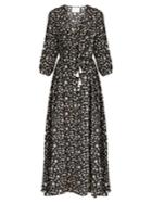 Athena Procopiou Night Dream Floral-print Silk Maxi Dress