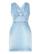 Stella Mccartney Anne Cross-back Denim Dress