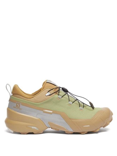 Matchesfashion.com And Wander X Salomon - Crosshike Mesh And Ripstop Trainers - Mens - Khaki