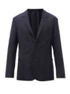Mens Rtw Paul Smith - Wool Grain De Poudre Single-breasted Suit Jacket - Mens - Dark Navy