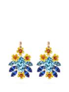 Dolce & Gabbana Floral Crystal Earrings