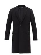 Matchesfashion.com Dolce & Gabbana - Tailored Felted Wool-blend Overcoat - Mens - Black