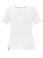 Harris Reed - Logo-tag Ribbed-jersey T-shirt - Womens - White