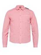 Matchesfashion.com Balenciaga - Logo Tab Shrunken Cotton Shirt - Mens - Pink