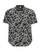 Saint Laurent - Floral-print Short-sleeved Shirt - Mens - Black