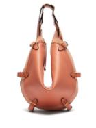Matchesfashion.com Altuzarra - Play Medium Buckled Leather And Suede Bag - Womens - Coral