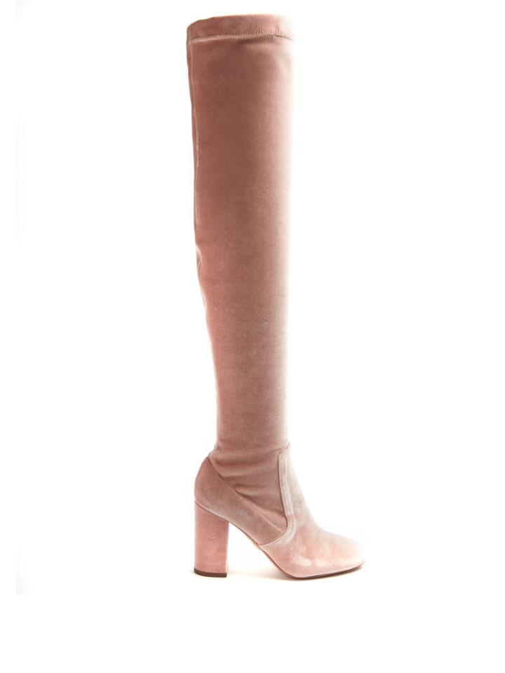 Aquazzura So Me Velvet Boots