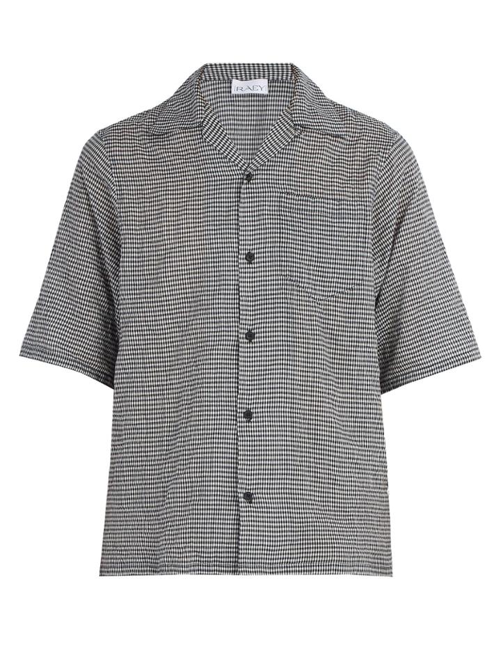 Raey Short-sleeved Gingham Shirt
