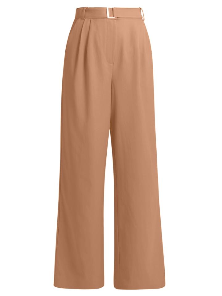 Tibi Wide-leg Twill Trousers
