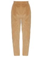 A.w.a.k.e. Preppy High-waisted Corduroy Trousers