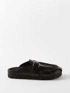 Grenson - Dale Leather Sandals - Mens - Black