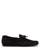 Matchesfashion.com Tod's - Gommino Suede Driving Shoes - Mens - Black