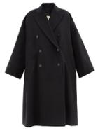 Alexandre Vauthier - Double-breasted Felted-wool Trapeze Coat - Womens - Black