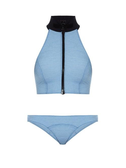 Lisa Marie Fernandez Lisa Marie Halterneck Denim Bikini