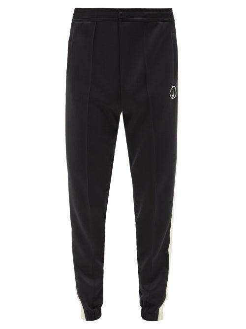 Dunhill - Logo-embroidered Jersey Track Pants - Mens - Black
