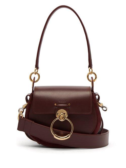 Matchesfashion.com Chlo - Tess Small Leather Cross Body Bag - Womens - Burgundy