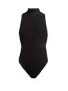 Matchesfashion.com Haight - High Neck Ribbed Swimsuit - Womens - Black