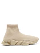 Matchesfashion.com Balenciaga - Speed Bubble-heel Knit Trainers - Womens - Light Brown