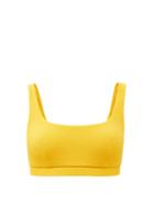 Matchesfashion.com Cossie + Co - The Gemma Scoop-neck Bikini Top - Womens - Yellow