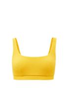Matchesfashion.com Cossie + Co - The Gemma Scoop-neck Bikini Top - Womens - Yellow