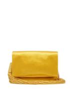 Matchesfashion.com Galvan - Tasselled Satin Shoulder Bag - Womens - Gold