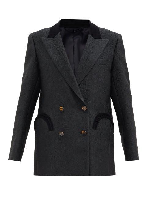 Matchesfashion.com Blaz Milano - Starlight Everynight Cloqu Double-breasted Jacket - Womens - Black