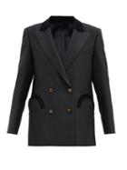 Matchesfashion.com Blaz Milano - Starlight Everynight Cloqu Double-breasted Jacket - Womens - Black