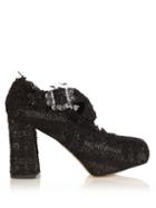 Simone Rocha Tweed Cross-strap Block-heels