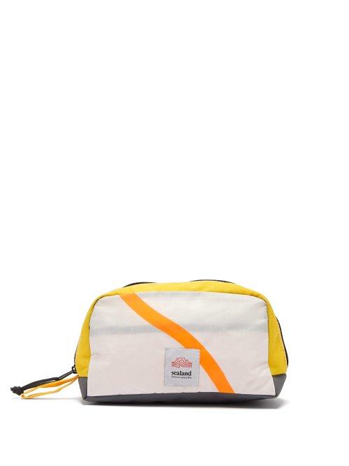 Matchesfashion.com Sealand - Toastie M Sail Material Wash Bag - Mens - Yellow Multi