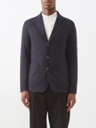 Barena Venezia - Torceo Single-breasted Wool-blend Blazer - Mens - Navy