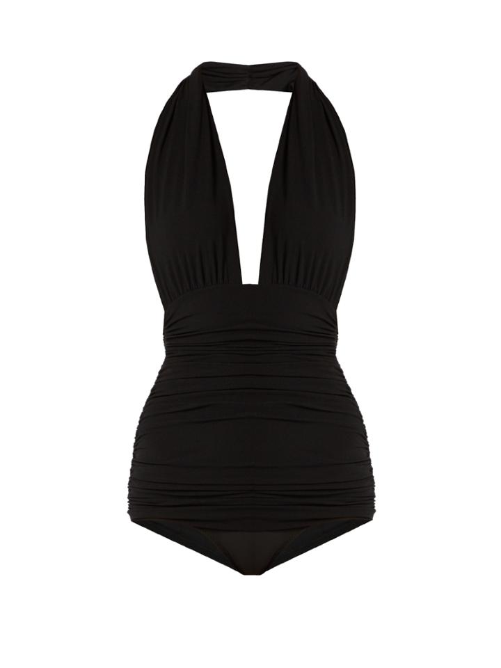 Norma Kamali Bill Halterneck Swimsuit